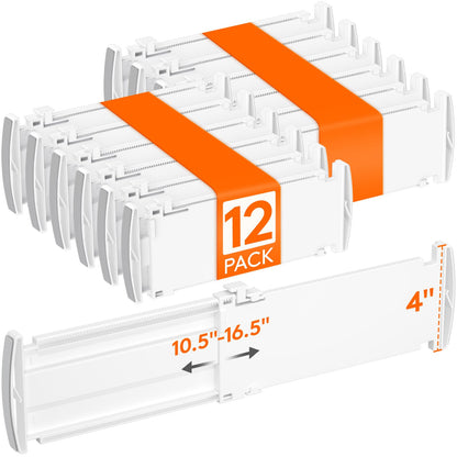 Lifewit 3.2" High Drawer Dividers for Clothes, Adjustable Drawer Organizers