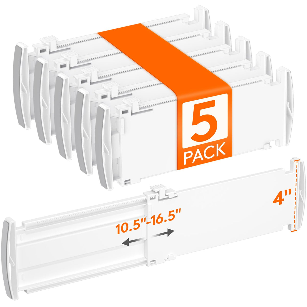 Lifewit 9 Pack 4" High Drawer Dividers, Adjustable Drawer Organizer Clothes