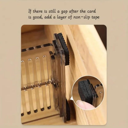 2 PCS Adjustable Drawer Dividers for Underwear and Socks, Expandable Plastic Partition Organizers