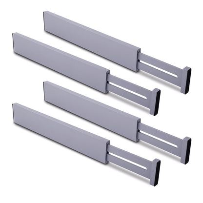 Utoplike 4 Pcs Bamboo Kitchen Drawer Dividers, Large Drawers Organizers