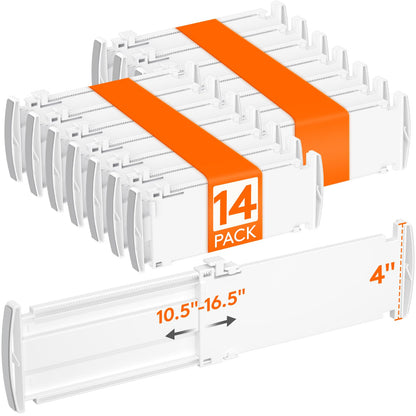Lifewit 9 Pack 4" High Drawer Dividers, Adjustable Drawer Organizer Clothes