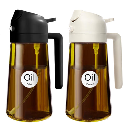 YARRAMATE 16oz/470ml Light Blocking Oil Sprayer for Cooking (Black)