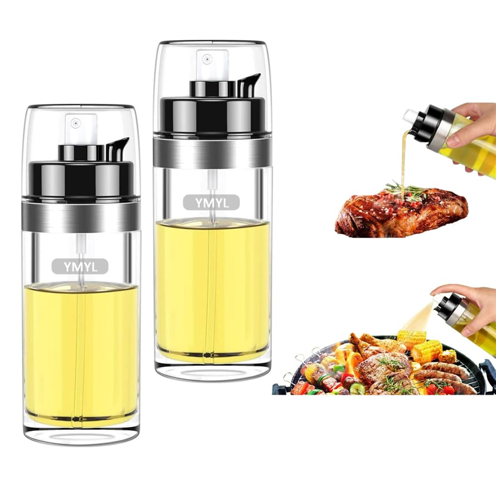 Oil Sprayer for Cooking, 2 in 1 Oil Dispenser Bottle and Mister, 150ml/5oz