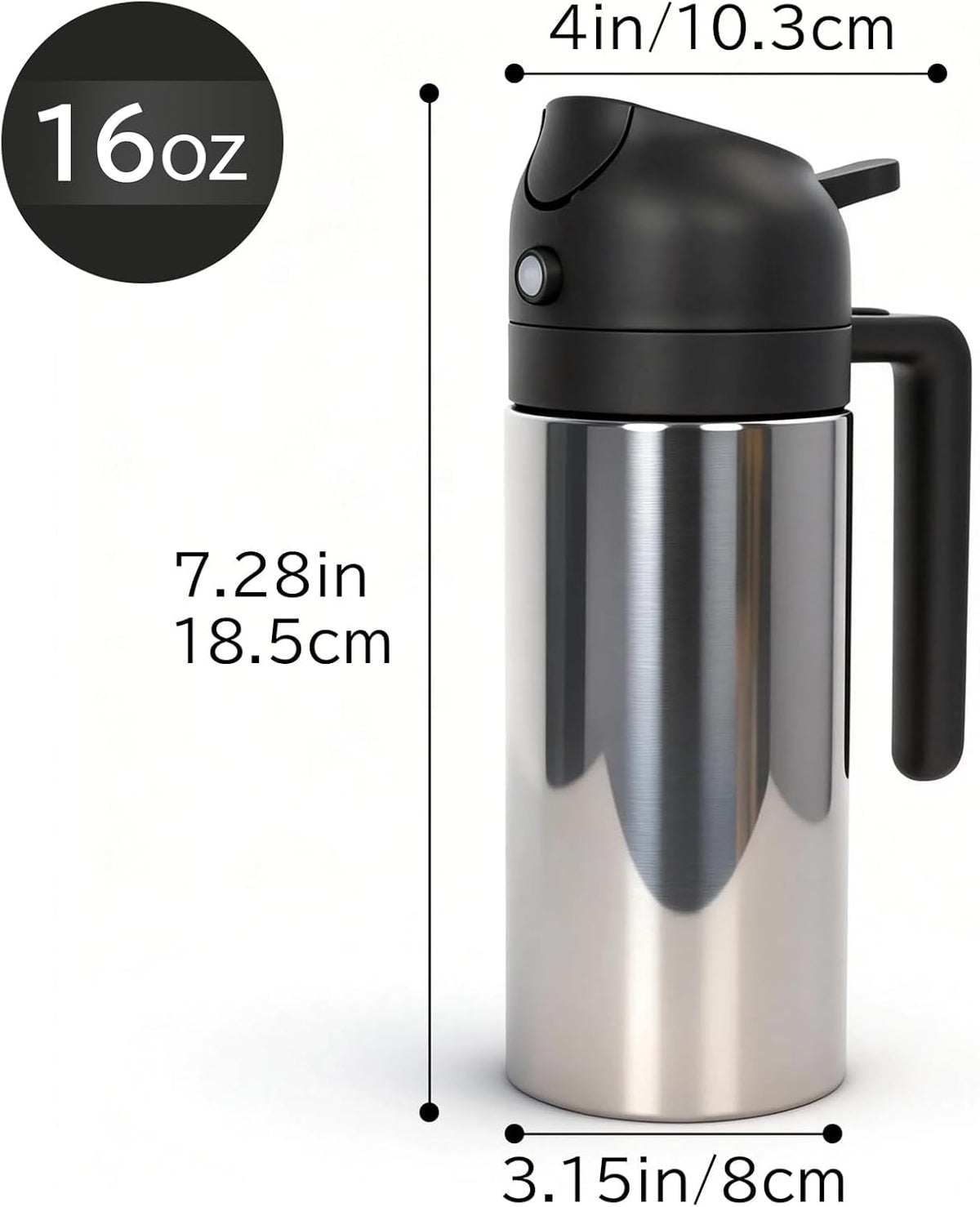 moniko Olive Oil Sprayer for Cooking, Olive Oil Dispenser Bottle, Stainless