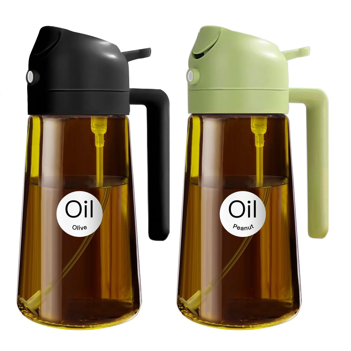 YARRAMATE 16oz/470ml Light Blocking Oil Sprayer for Cooking (Black)