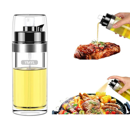 Oil Sprayer for Cooking, 2 in 1 Oil Dispenser Bottle and Mister, 150ml/5oz