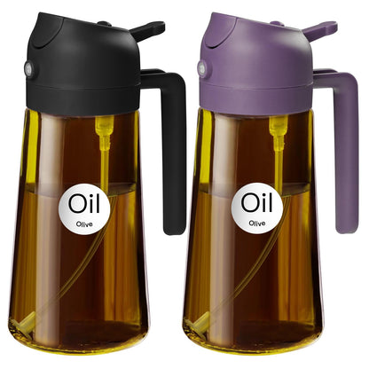 YARRAMATE 16oz/470ml Light Blocking Oil Sprayer for Cooking (Black)