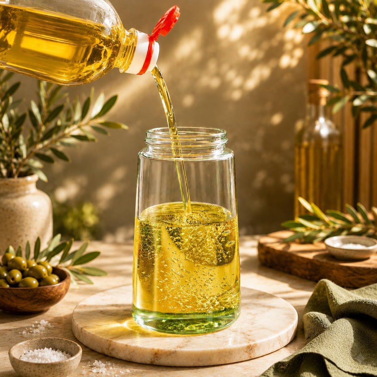 Oil Sprayer for Cooking, 16oz/470ml 2-in-1 Glass Olive Oil Dispenser