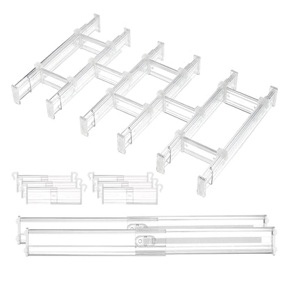 Vtopmart 6" Tall Upgrade Drawer Dividers, 12.8"-22.3" Expandable, 8 Pack