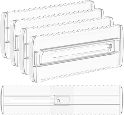 4 Pack 4" High Drawer Dividers for Clothes, 10.2"-16.5" Expandable