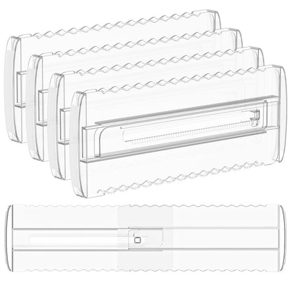 4 Pack 4" High Drawer Dividers for Clothes, 10.2"-16.5" Expandable