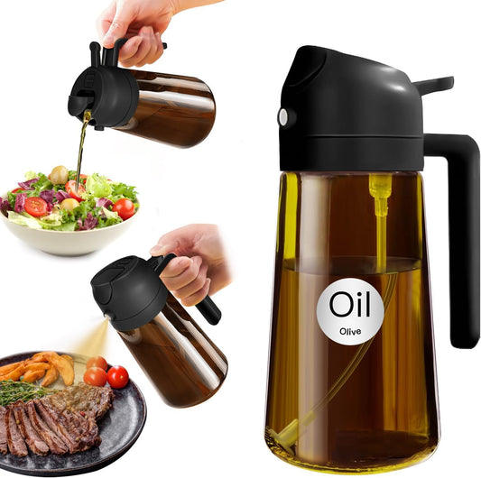 YARRAMATE 16oz/470ml Light Blocking Oil Sprayer for Cooking (Black)