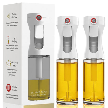 Olive Oil Sprayer for Cooking,Glass Oil Sprayer Mister Spray Bottle, 1g Per Press Oil Spritzer, Olive Oil Spray Bottle Dispenser for Air Fryer, Salad, Grilling, Kitchen Gadgets Essentials Tools