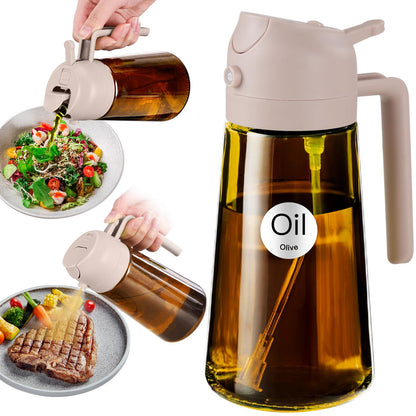 YARRAMATE 16oz/470ml Light Blocking Oil Sprayer for Cooking (Black)