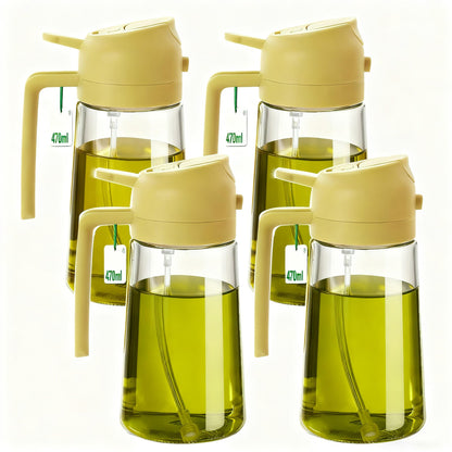 3 Pack 16oz Olive Oil Dispenser Bottle, White
