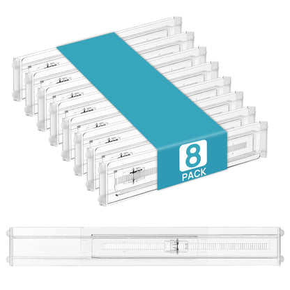 Vtopmart 4" High Drawer Dividers for Clothes, 13"-22" Adjustable, 12 pack