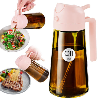 YARRAMATE 16oz/470ml Light Blocking Oil Sprayer for Cooking (Black)