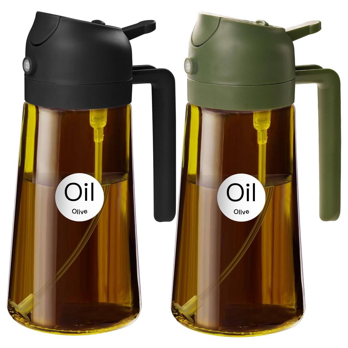 YARRAMATE 16oz/470ml Light Blocking Oil Sprayer for Cooking (Black)