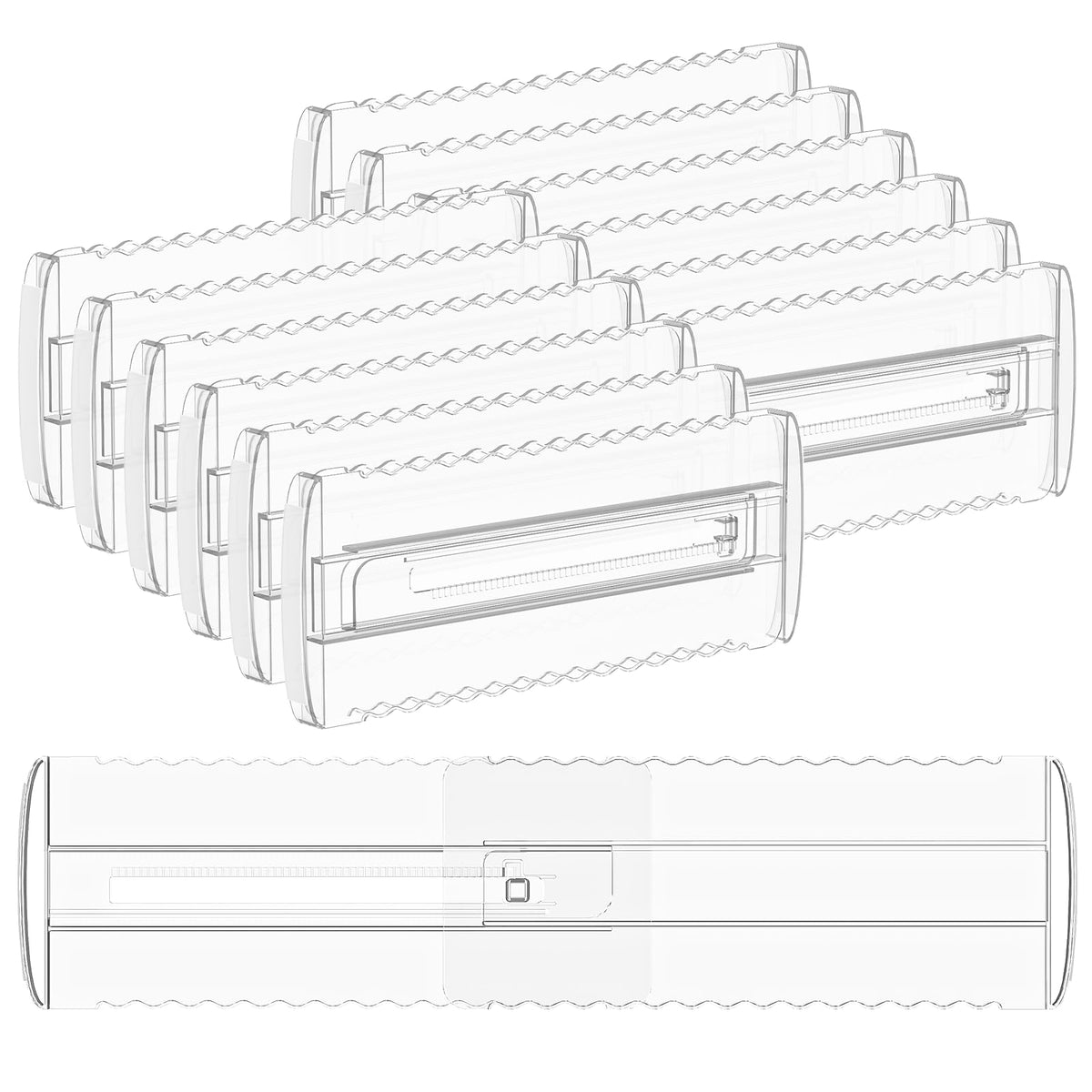 4 Pack 4" High Drawer Dividers for Clothes, 10.2"-16.5" Expandable