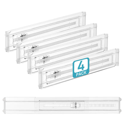 Vtopmart 4" High Drawer Dividers for Clothes, 13"-22" Adjustable, 12 pack