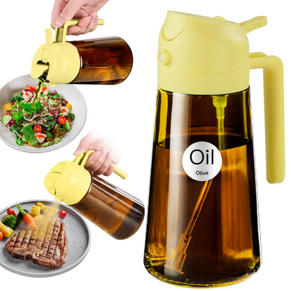 YARRAMATE 16oz/470ml Light Blocking Oil Sprayer for Cooking (Black)