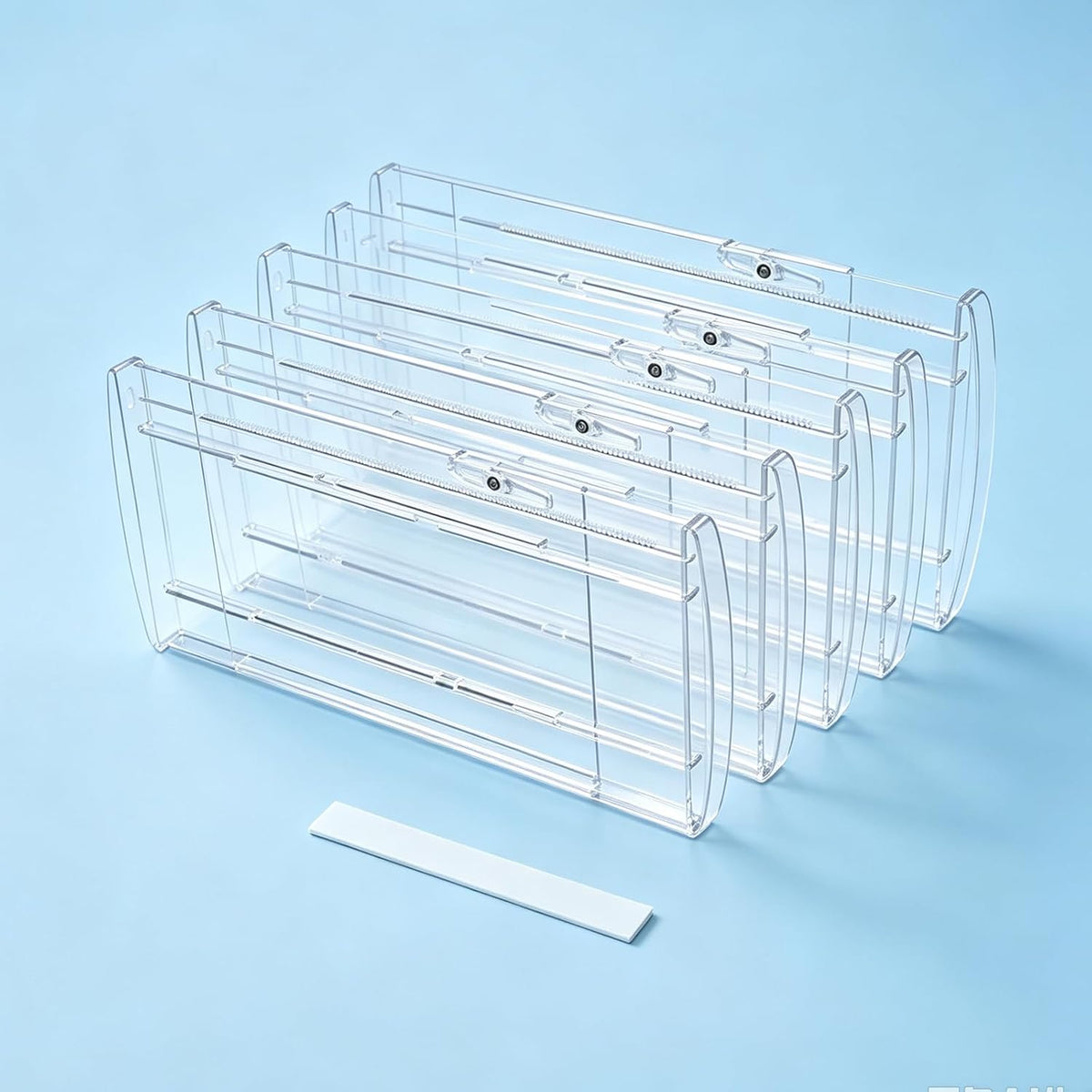 8 Pack 6" Adjustable Drawer Dividers, Expandable 12-20"
