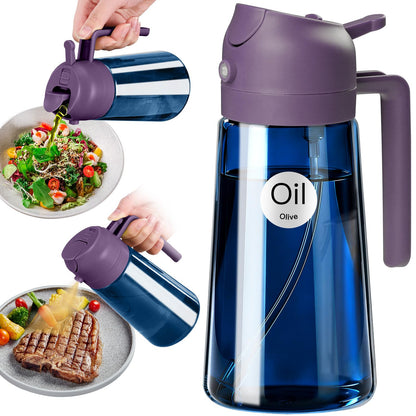 YARRAMATE 16oz/470ml Light Blocking Oil Sprayer for Cooking (Black)