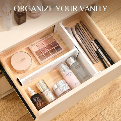 Adjustable Drawer Dividers, 3.1" High, 10.8-17.9", 6 Pack