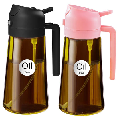 YARRAMATE 16oz/470ml Light Blocking Oil Sprayer for Cooking (Black)