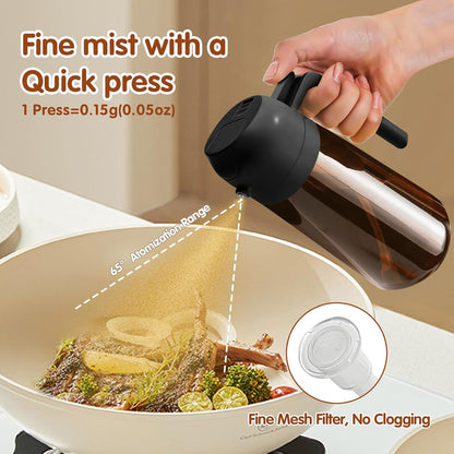 YARRAMATE 16oz/470ml Light Blocking Oil Sprayer for Cooking (Black)