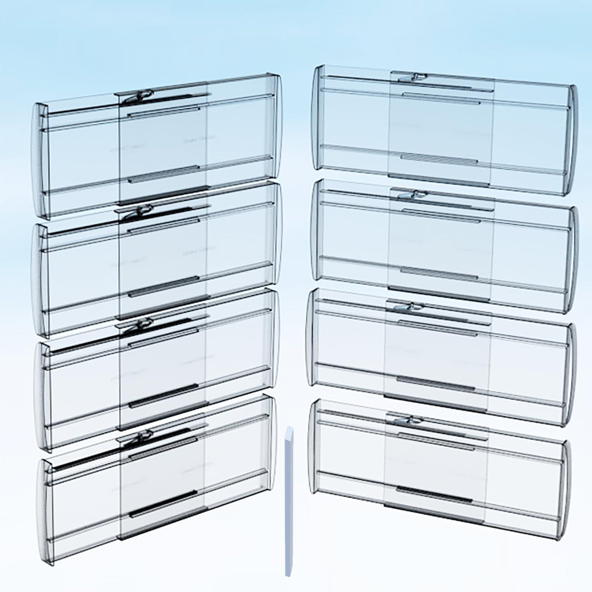 8 Pack 6" Adjustable Drawer Dividers, Expandable 12-20"