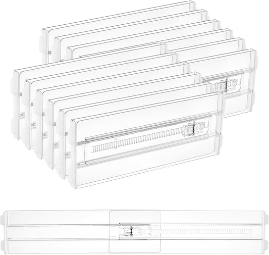 Vtopmart 4" High Drawer Dividers for Clothes, 13"-22" Adjustable, 12 pack