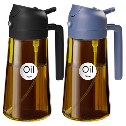 YARRAMATE 16oz/470ml Light Blocking Oil Sprayer for Cooking (Black)