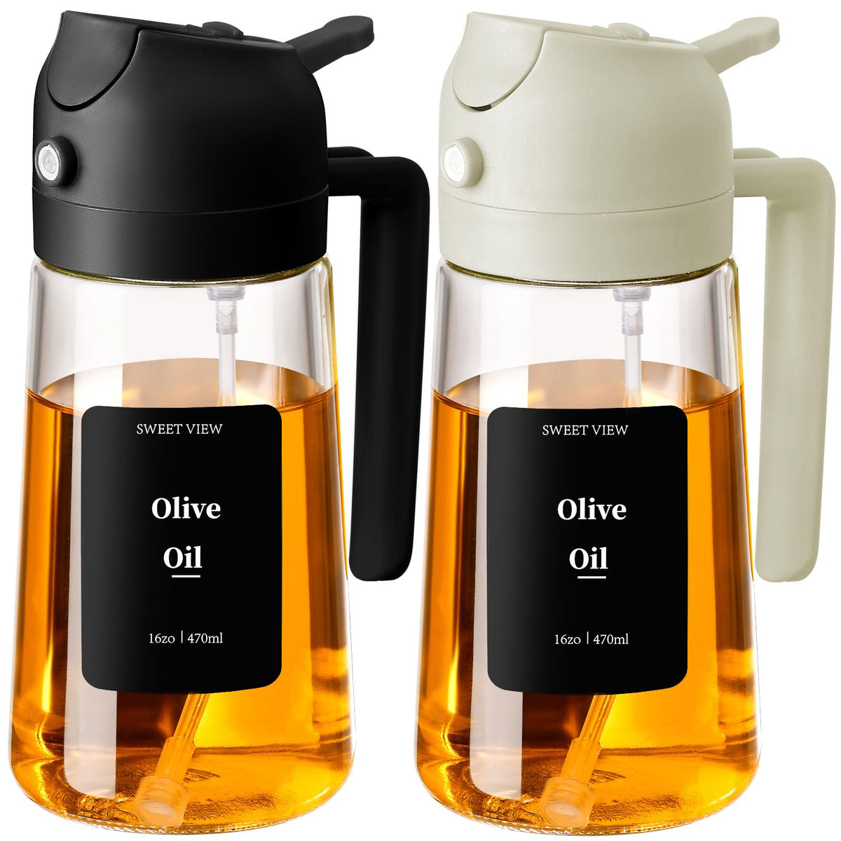 SWEET VIEW Oil Sprayer for Cooking 16oz/470ml