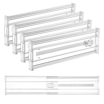 Vtopmart 2.36" Drawer Dividers with Expandable Inserts, 12.8"-22.3", 8 Pack