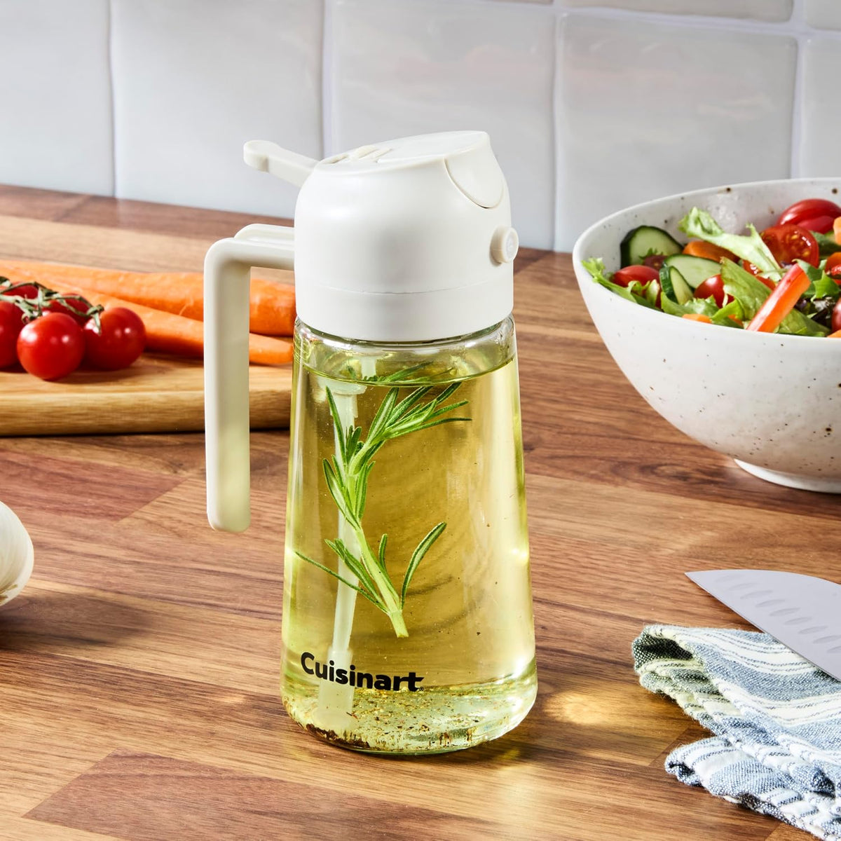Cuisinart 2‑in‑1 Oil Sprayer & Pourer – Refillable Oil Mister, Controlled Spray or Stream, Ideal for Cooking, Roasting & Grilling