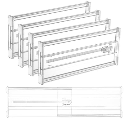 Vtopmart 6" Tall Upgrade Drawer Dividers, 12.8"-22.3" Expandable, 8 Pack