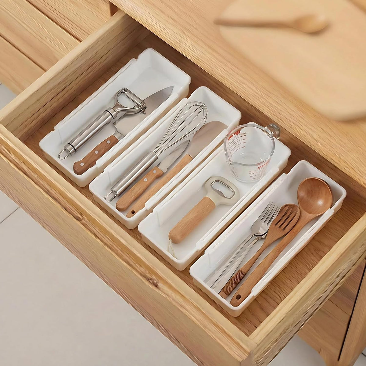 Drawer Organizer 4 Pack Expandable Dividers Adjustable Length