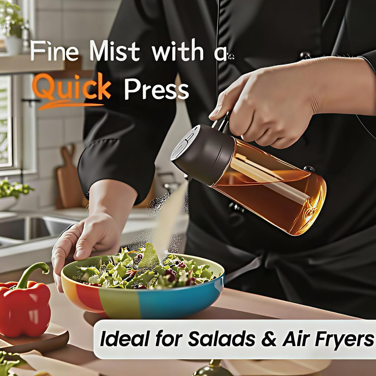 16oz/470ml Glass Olive Oil Sprayer for Cooking