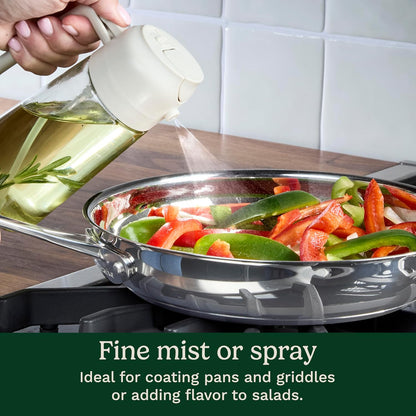Cuisinart 2‑in‑1 Oil Sprayer & Pourer – Refillable Oil Mister, Controlled Spray or Stream, Ideal for Cooking, Roasting & Grilling